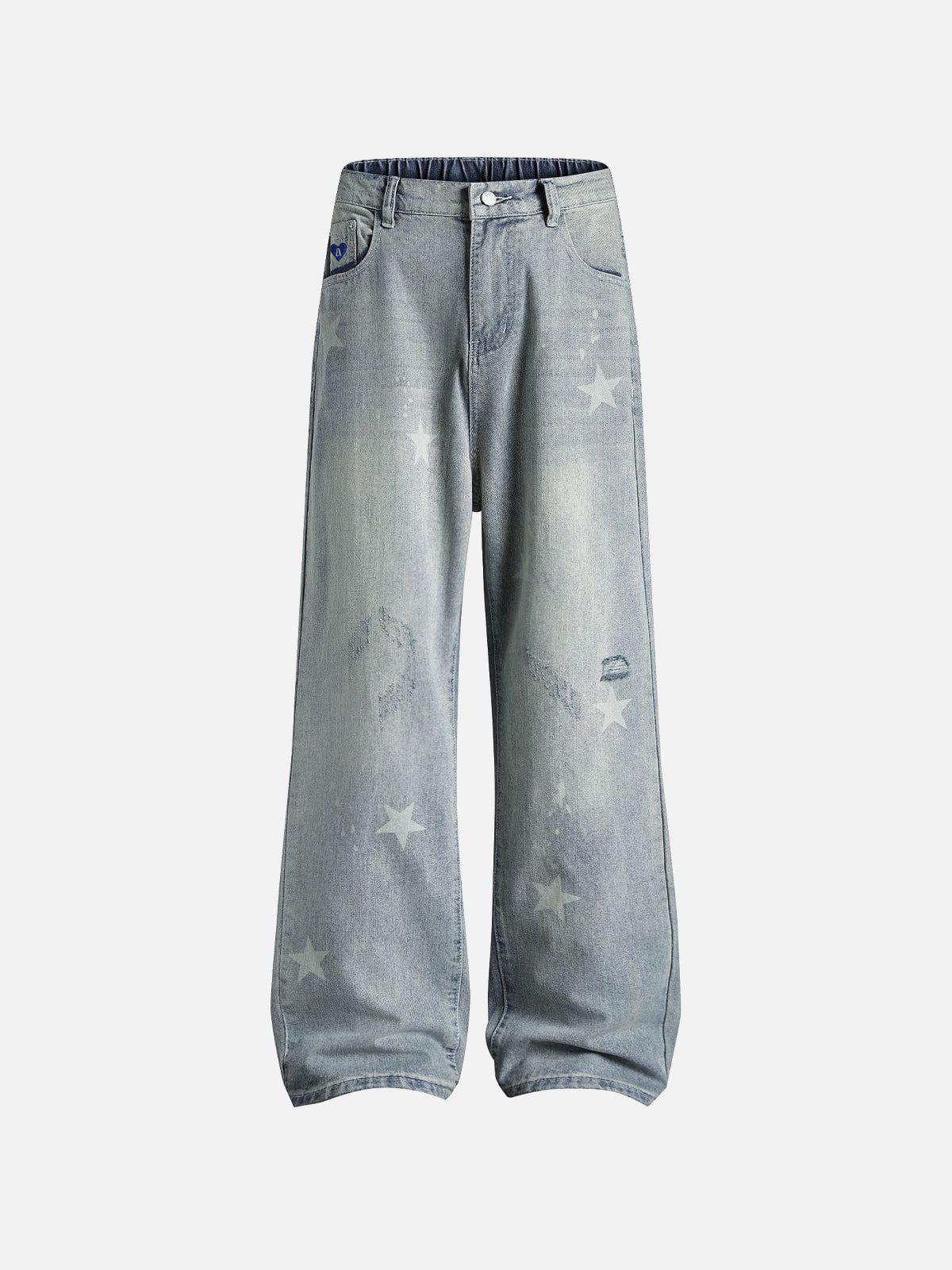 Aelfric Eden Star Graphic Baggy Jeans Product Image