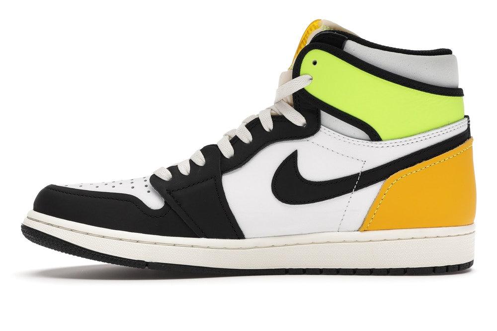 Air Jordan 1 Retro High White Black Volt University Gold Male Product Image
