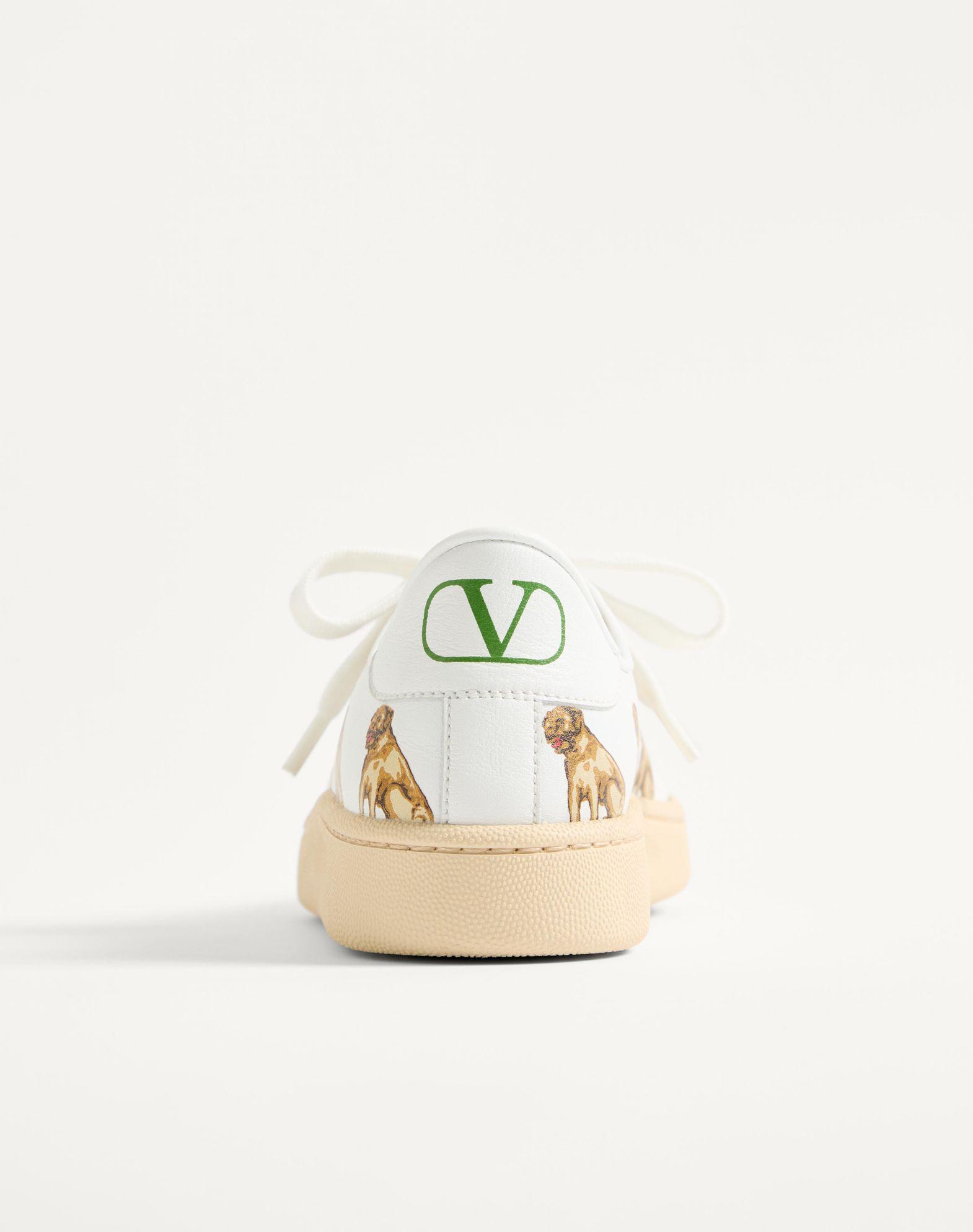 Royco Sneaker In Nappa Calfskin With Petit Charles Pattern Product Image