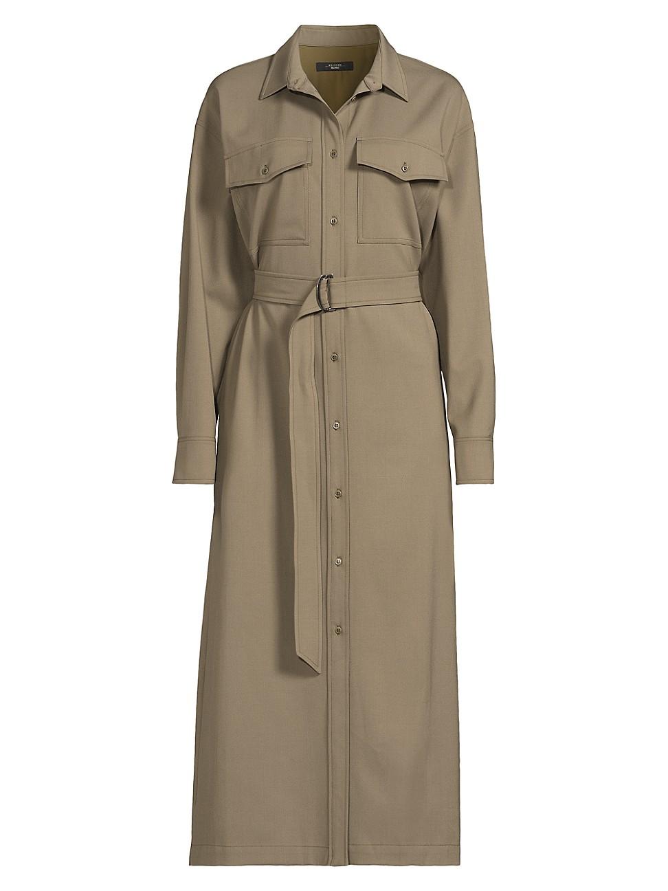 Womens Clown Belted Midi Shirtdress Product Image