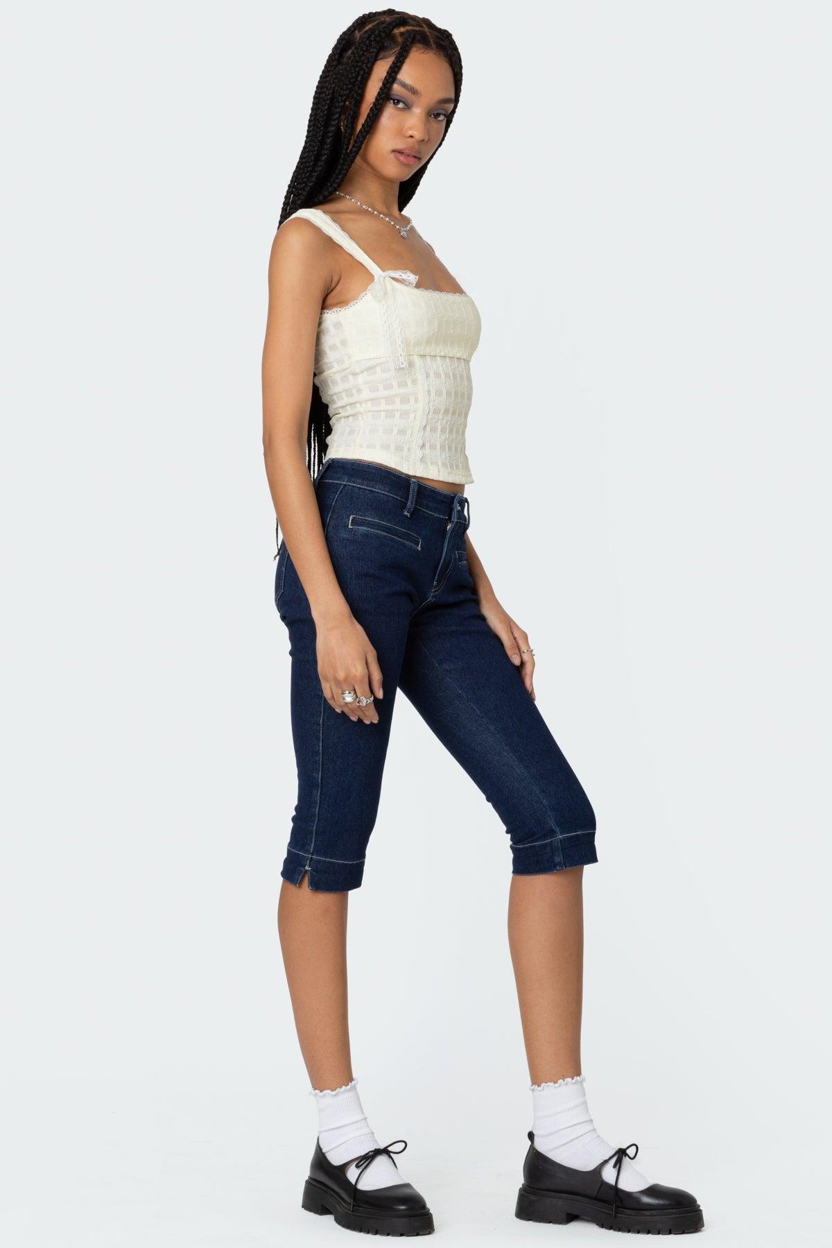 Textured Bustier Top Product Image