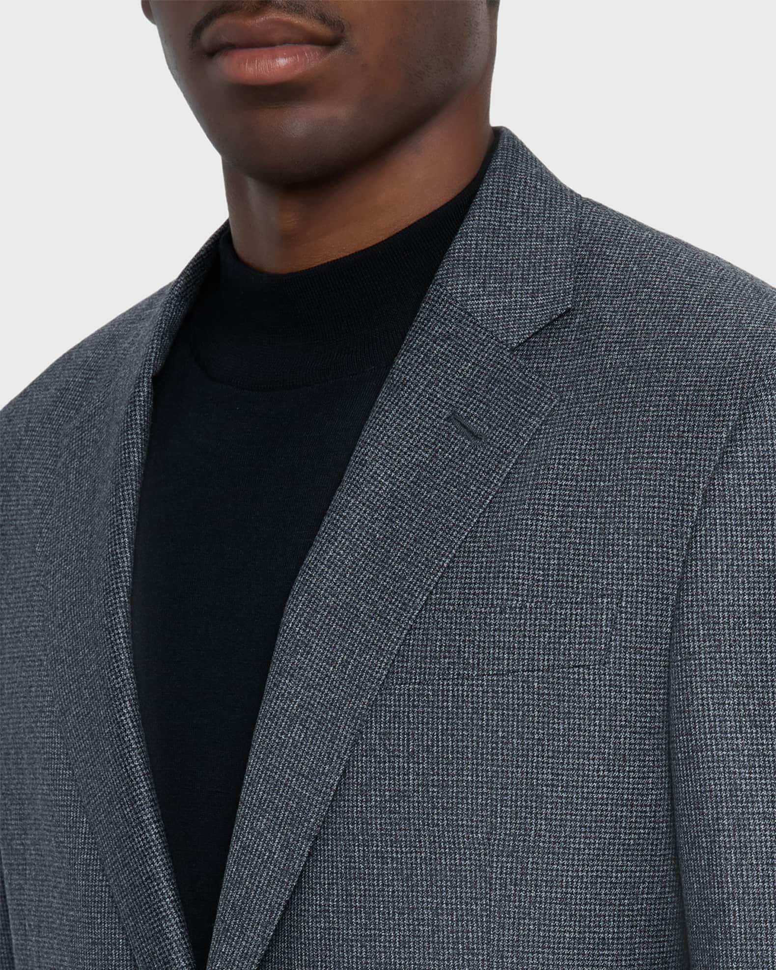 Men's Wool Micro-Houndstooth Two-Piece Suit Product Image