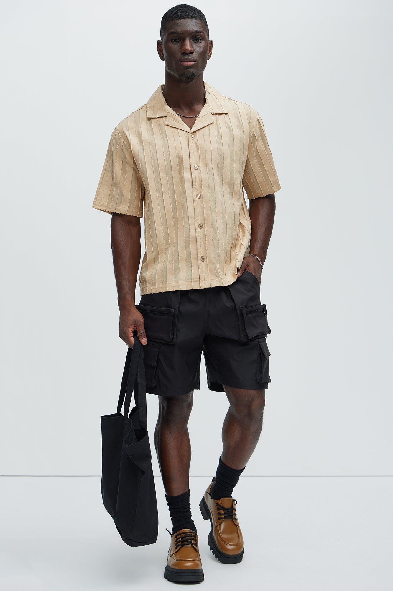 Charles Striped Shirt - Cream Product Image