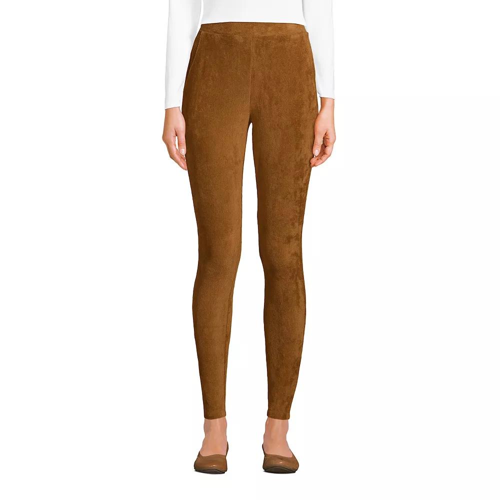 Women's Lands' End Sport High-Rise Corduroy Leggings, Size: Large, Coriander Product Image