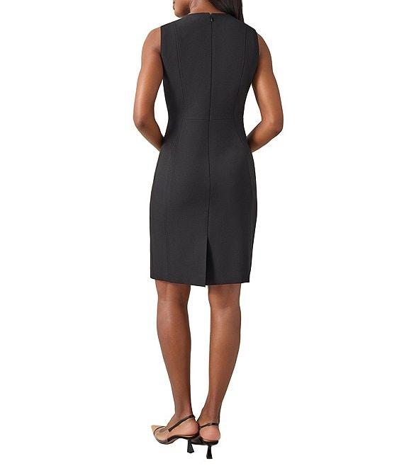 Kasper Stretch Crepe Princess Seam Sheath Dress Product Image