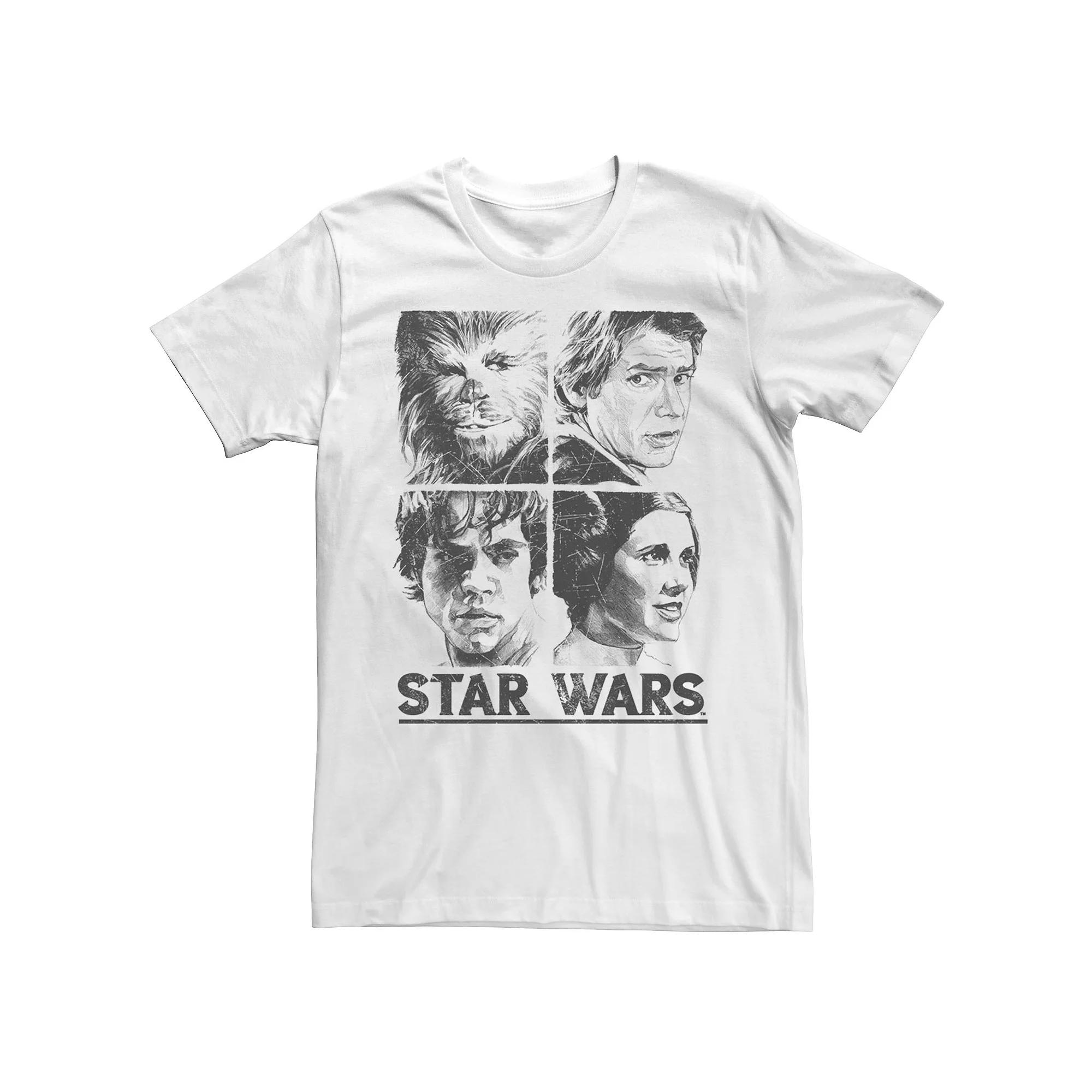 Men's Star Wars Character Sketch Box Up Tee,  Product Image