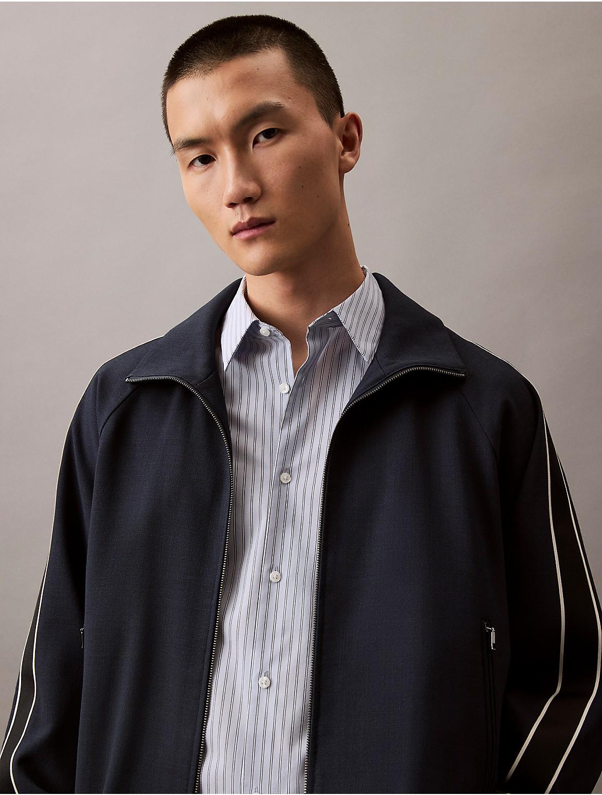 Calvin Klein Mens Tech Cotton Slim Button Down Shirt - Red Product Image