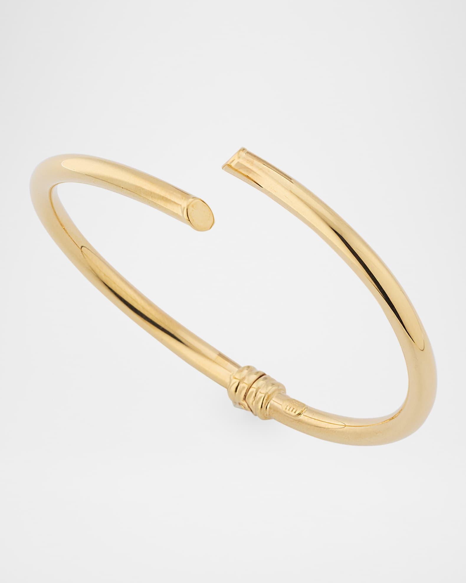 Skinny Layered Echo Hollow Bangle Bracelet Product Image