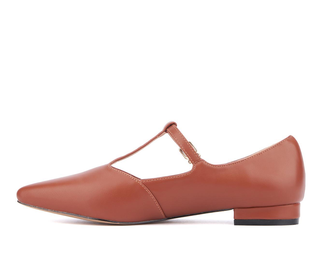 Women's New York and Company Vlada T-Strap Mary Jane Flats Product Image