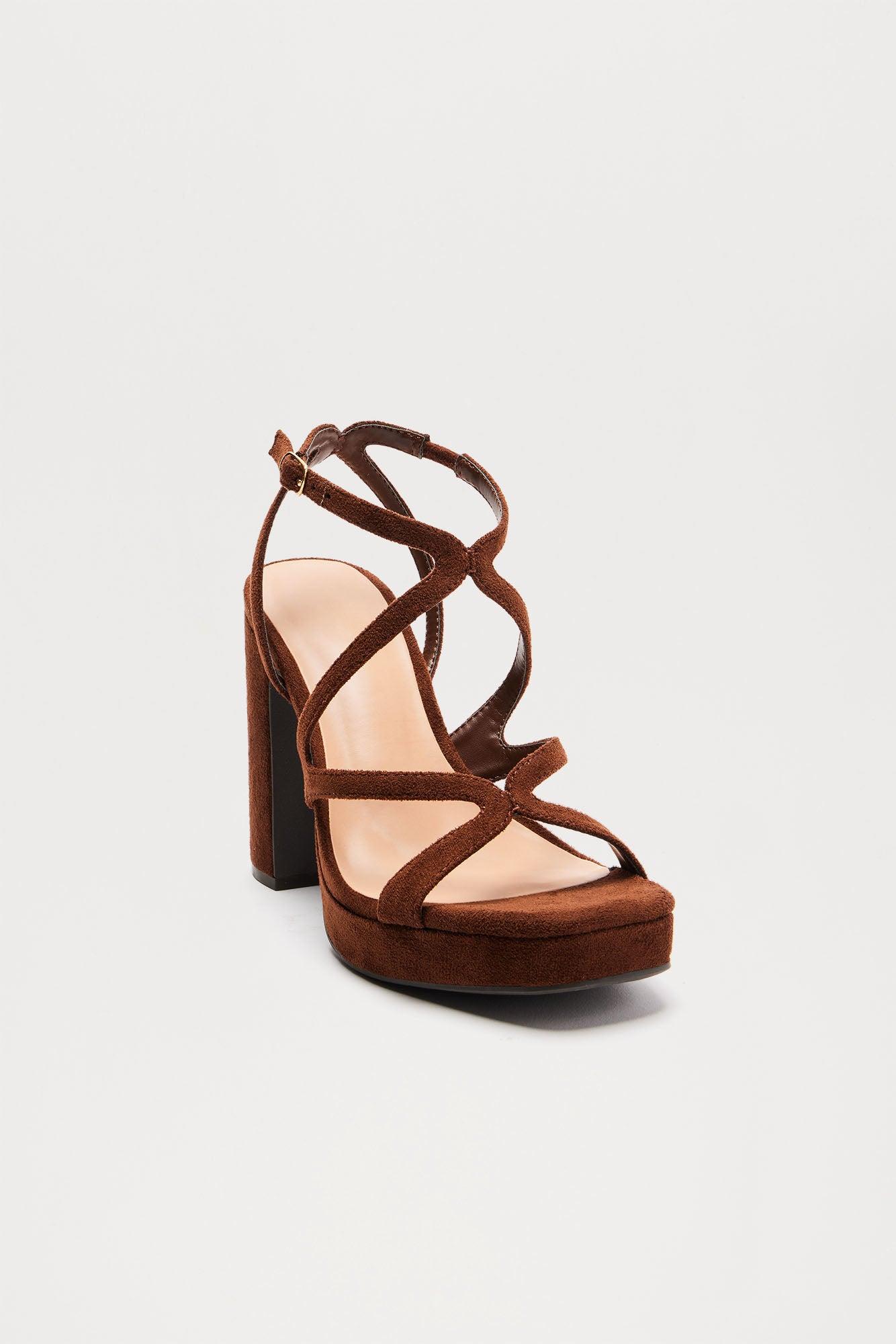Sonder Platform Heels - Brown Product Image