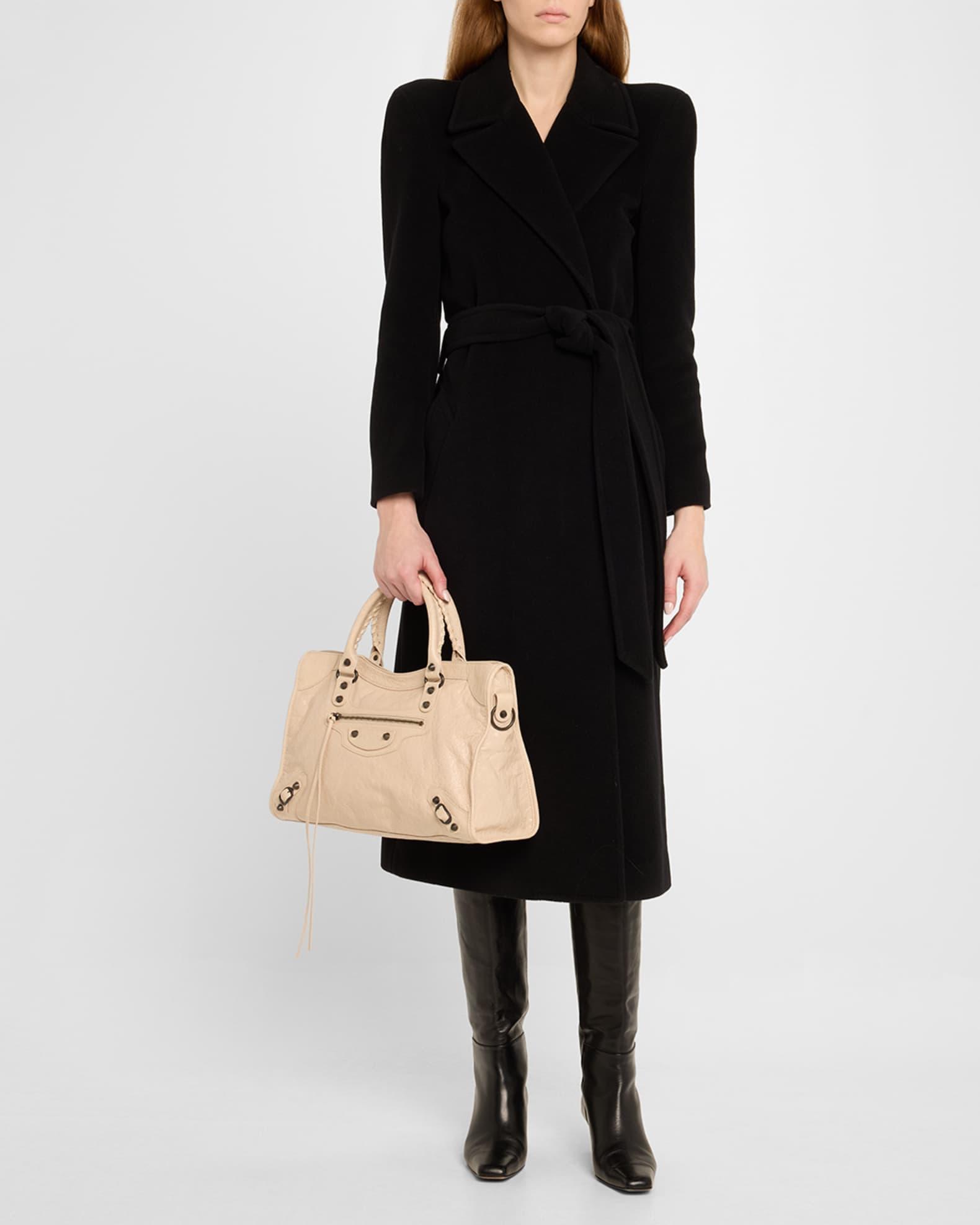 Le City Medium Crinkled Leather Top-Handle Bag Product Image