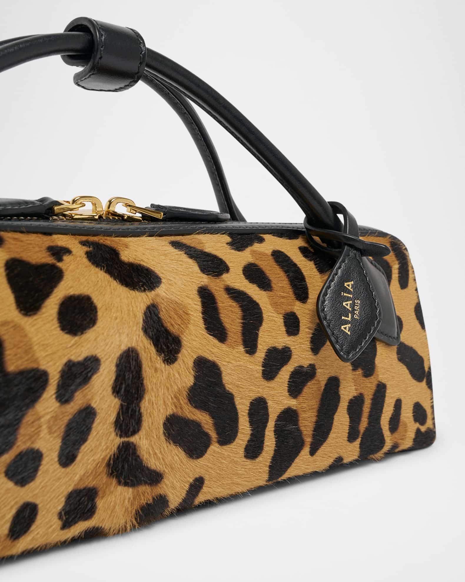 Le Teckel Clutch Bag in Leopard Calf Hair Product Image
