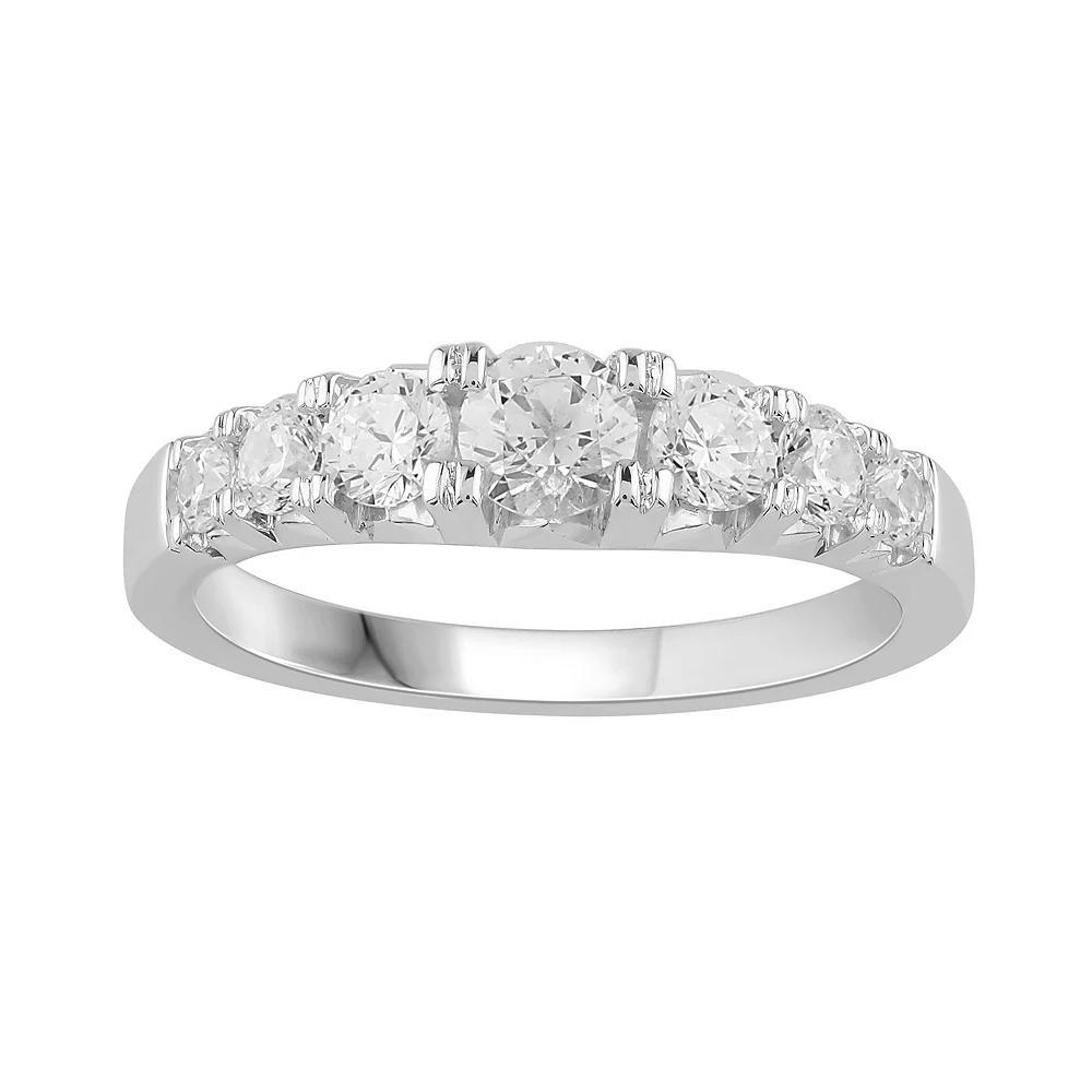 Platinum 1 Carat T.W. Diamond Anniversary Ring, Women's, Size: 8, White Product Image