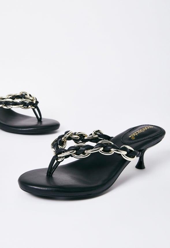 JustFab Margaux Platform Loafer Pump Womens Black/ White Size 8.5 Product Image