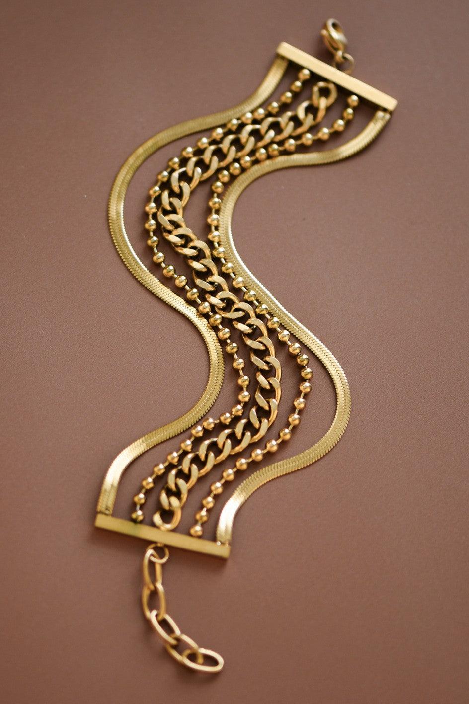 Steel Chain Link Bracelet Product Image