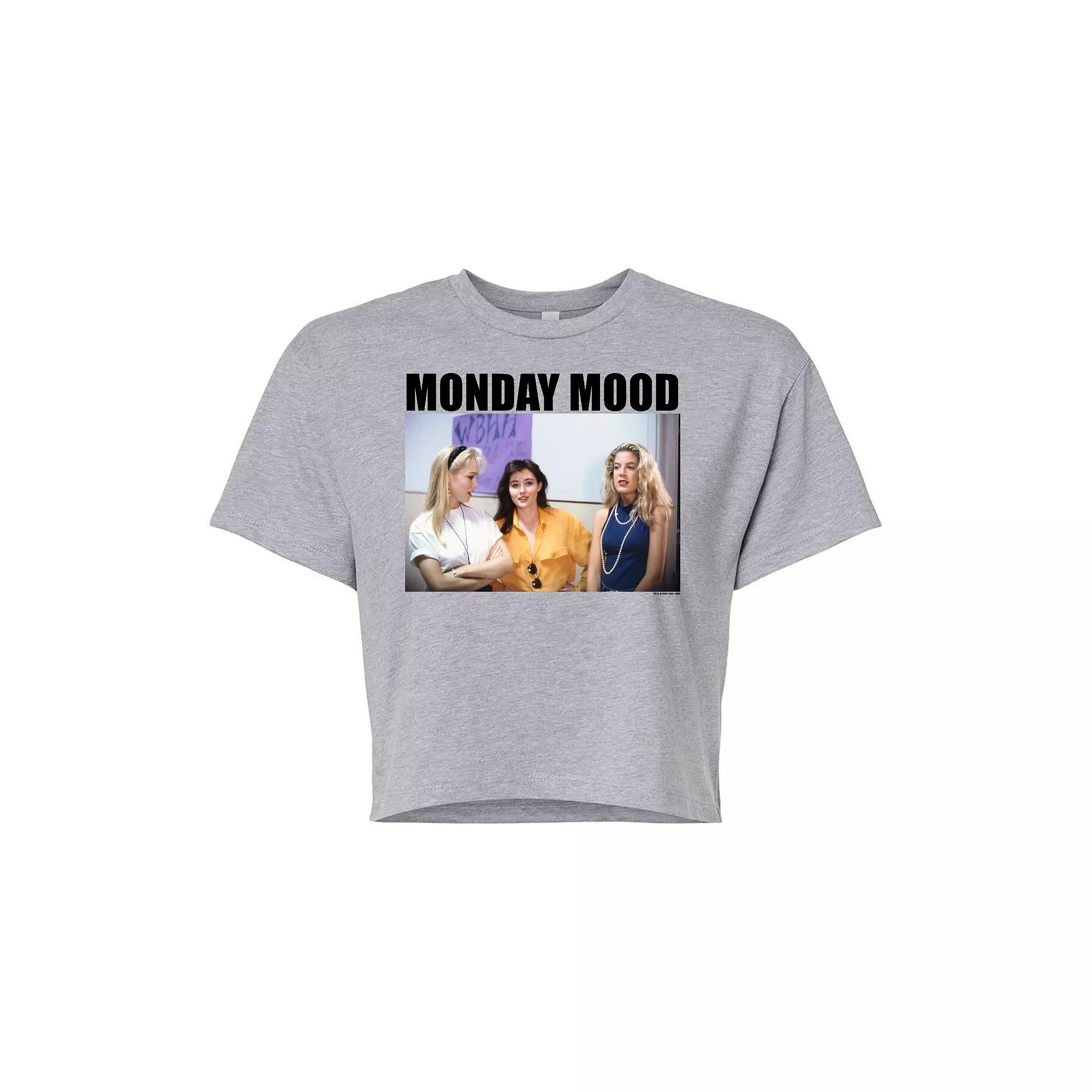 Juniors' Beverly Hills 90210 "Monday Mood" Cropped Tee, Girl's,  Product Image