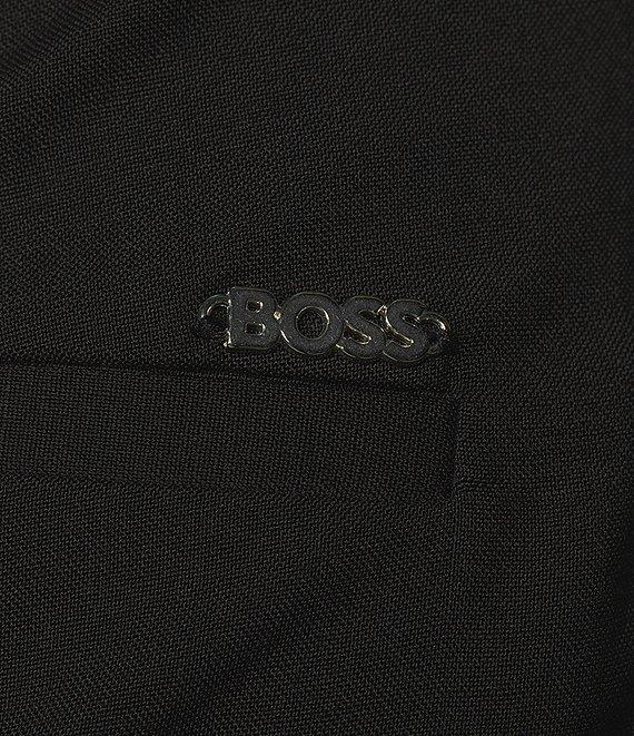 BOSS by Hugo Boss Tilunah Italian Virgin Wool Tapered Slim Leg Ankle Pants Product Image