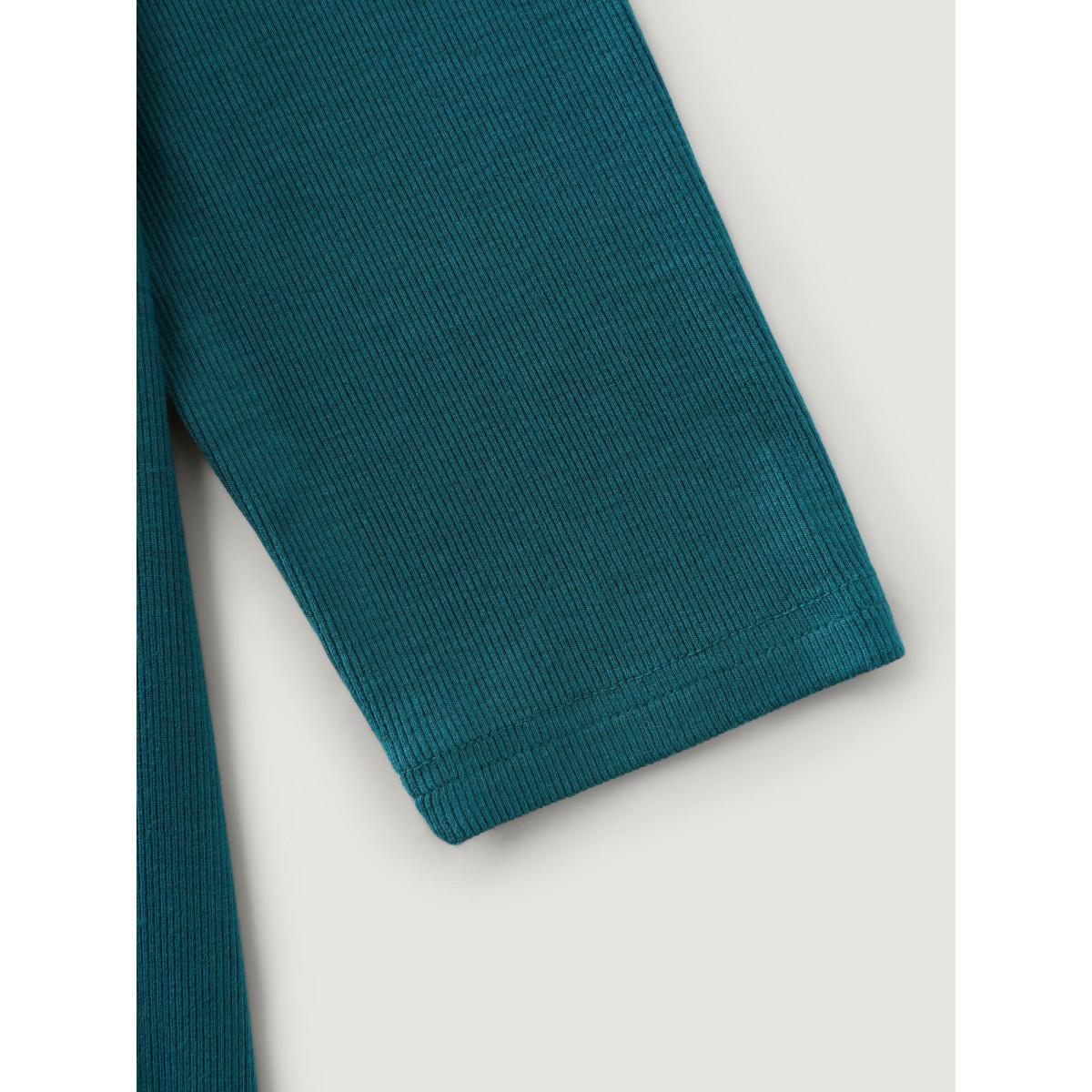 Plus Size Aegean Supersoft Square Neck Smocked Waist Jumpsuit Women Leisure Extra Long Sleeve U-neck Casual Loose Jumpsuits BloomChic 14-16/1X Product Image