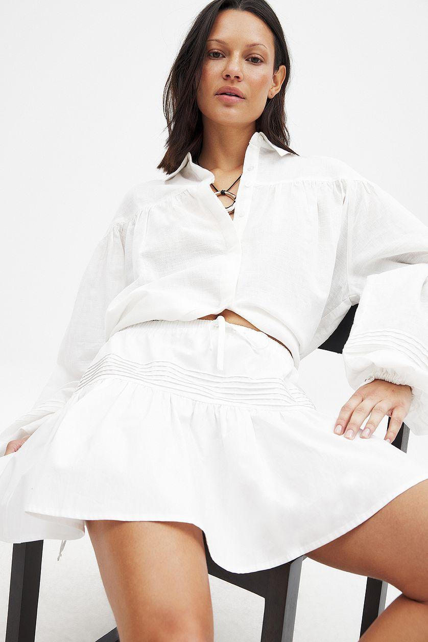 Cotton Detailed Mini Skirt Product Image