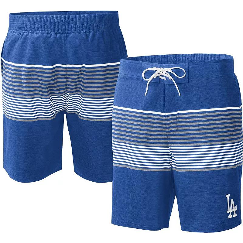 Men's G-III Sports by Carl Banks  Royal Los Angeles Dodgers Coastline Volley Swim Shorts, Size: Medium, Blue Product Image