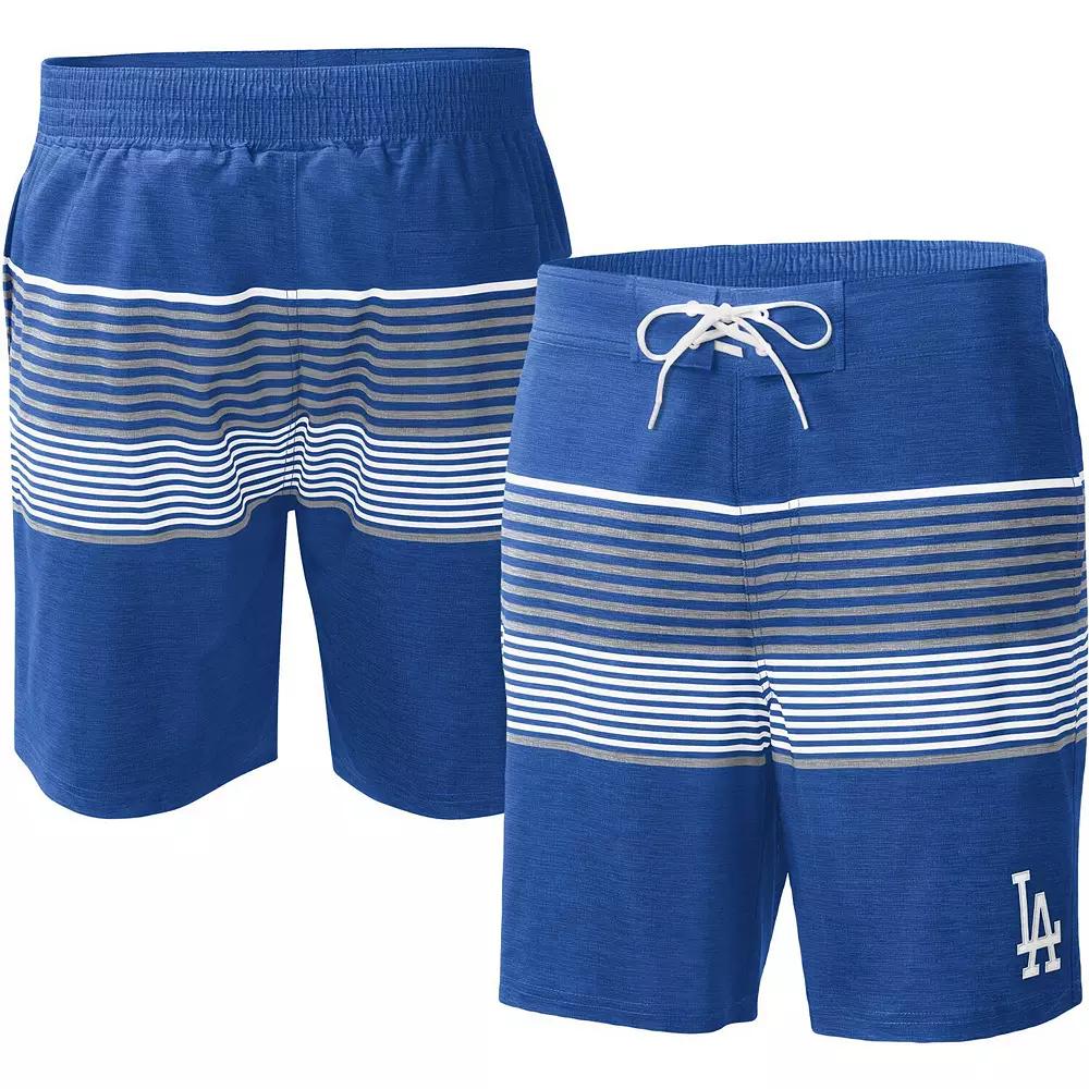 Men's G-III Sports by Carl Banks  Royal Los Angeles Dodgers Coastline Volley Swim Shorts, Size: Medium, Blue Product Image