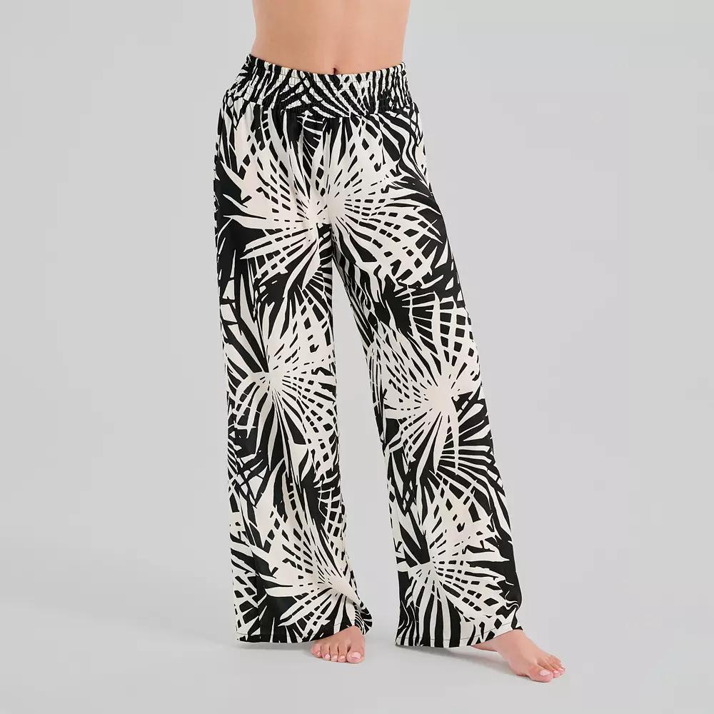 Women's Freshwater Smocked Waistband Swim Cover-Up Pants, Size: XL, Palmea Product Image