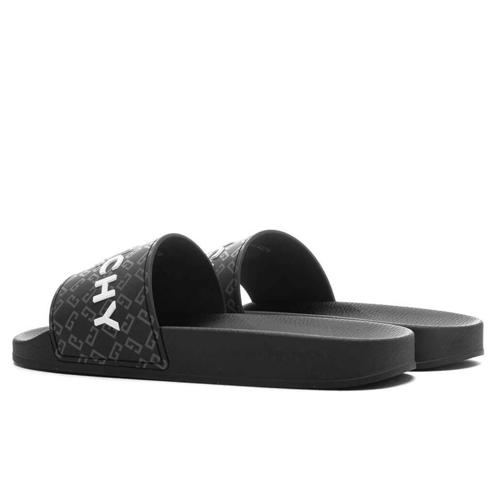 Slide Flat Sandals - Black Male Product Image