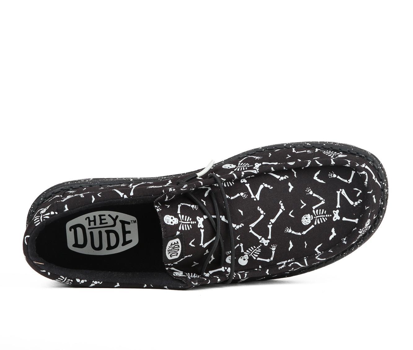 Men's HEYDUDE Wally Skeletons Casual Shoes Product Image