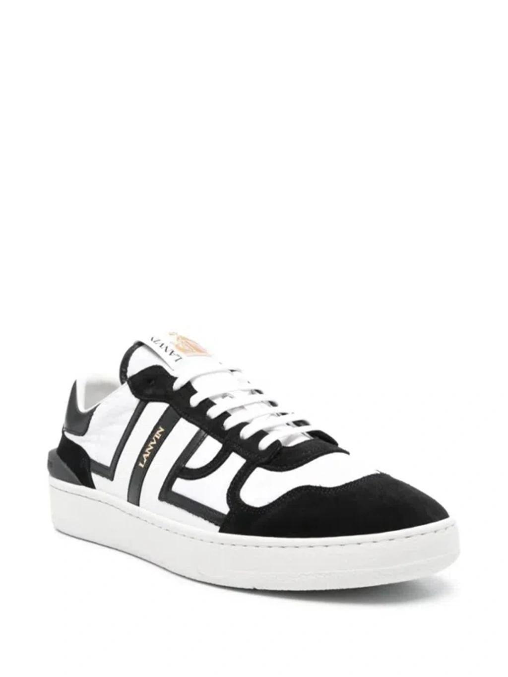 White & Black Clay Mesh Sneakers Product Image
