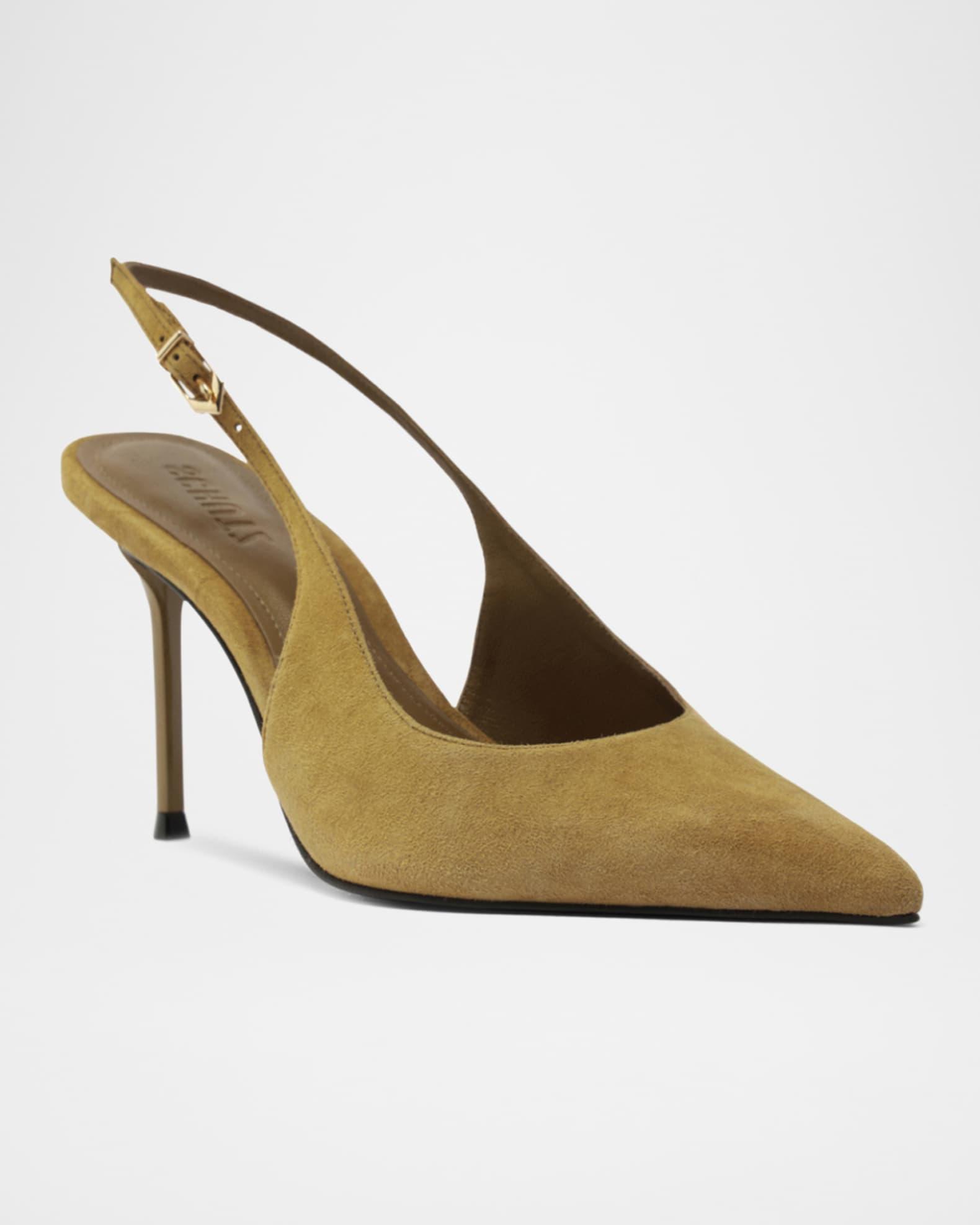 Alicia Suede Slingback Pumps Product Image