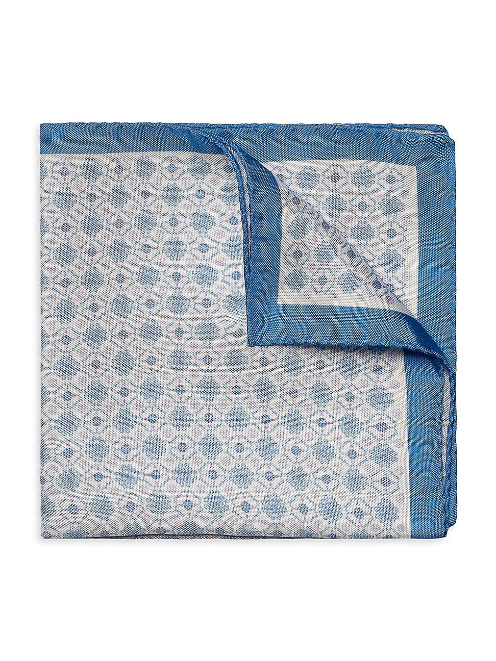 Mens Silk Medallion-Print Pocket Square Product Image