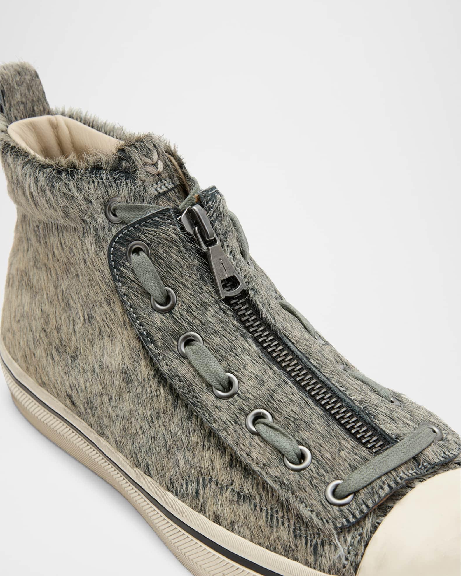 Men's Vulc Degrade Calf Hair Leather Mid-Top Sneakers Product Image