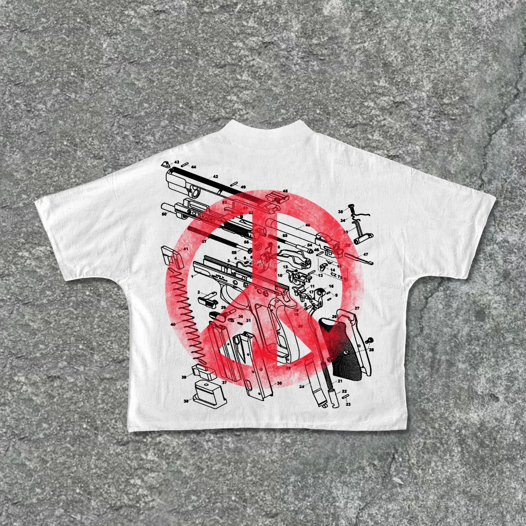 Sopula Clown Graphic Print Cotton Crop T-Shirt Product Image