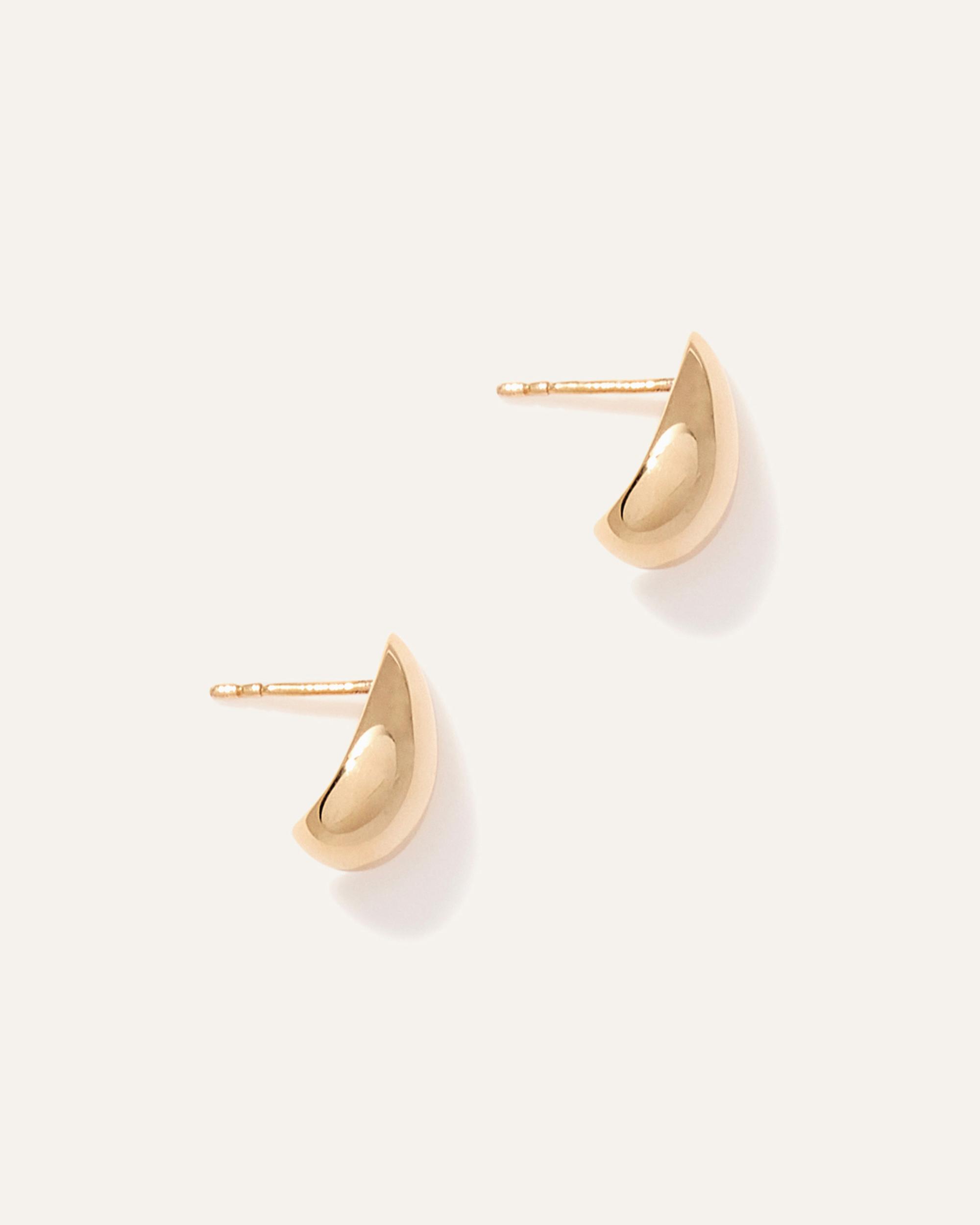 Quince | Women's 14K Gold Small Teardrop Earrings Product Image