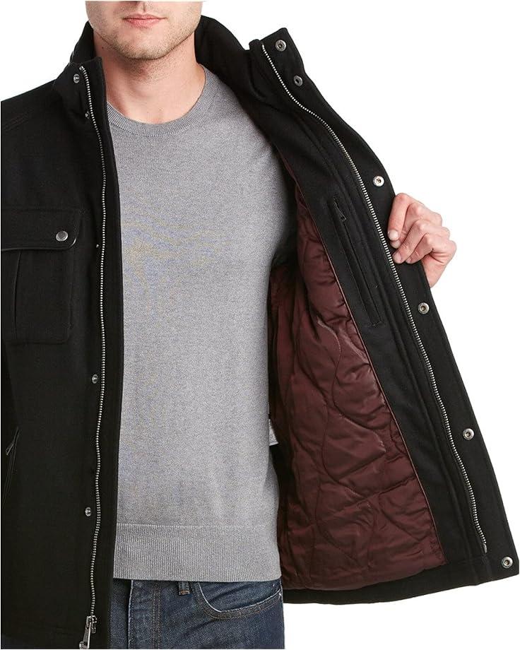 Wool Car Coat with Bib Product Image