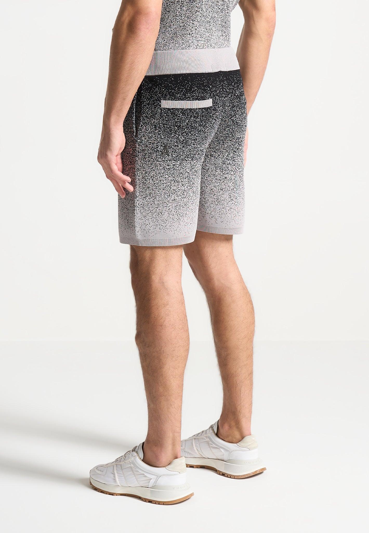 Ombré Knit Shorts - Grey/Black Male Product Image
