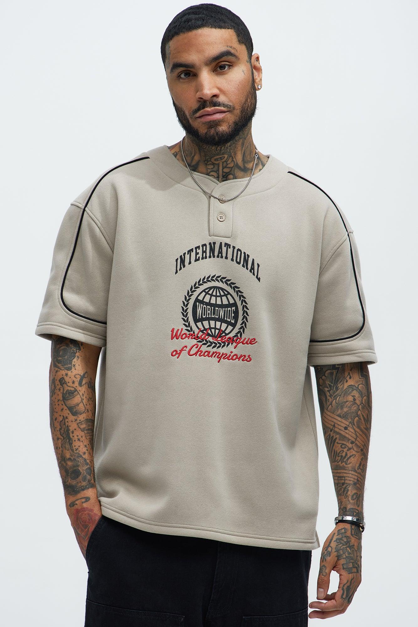 International Champ Short Sleeve Henley - Sand Product Image