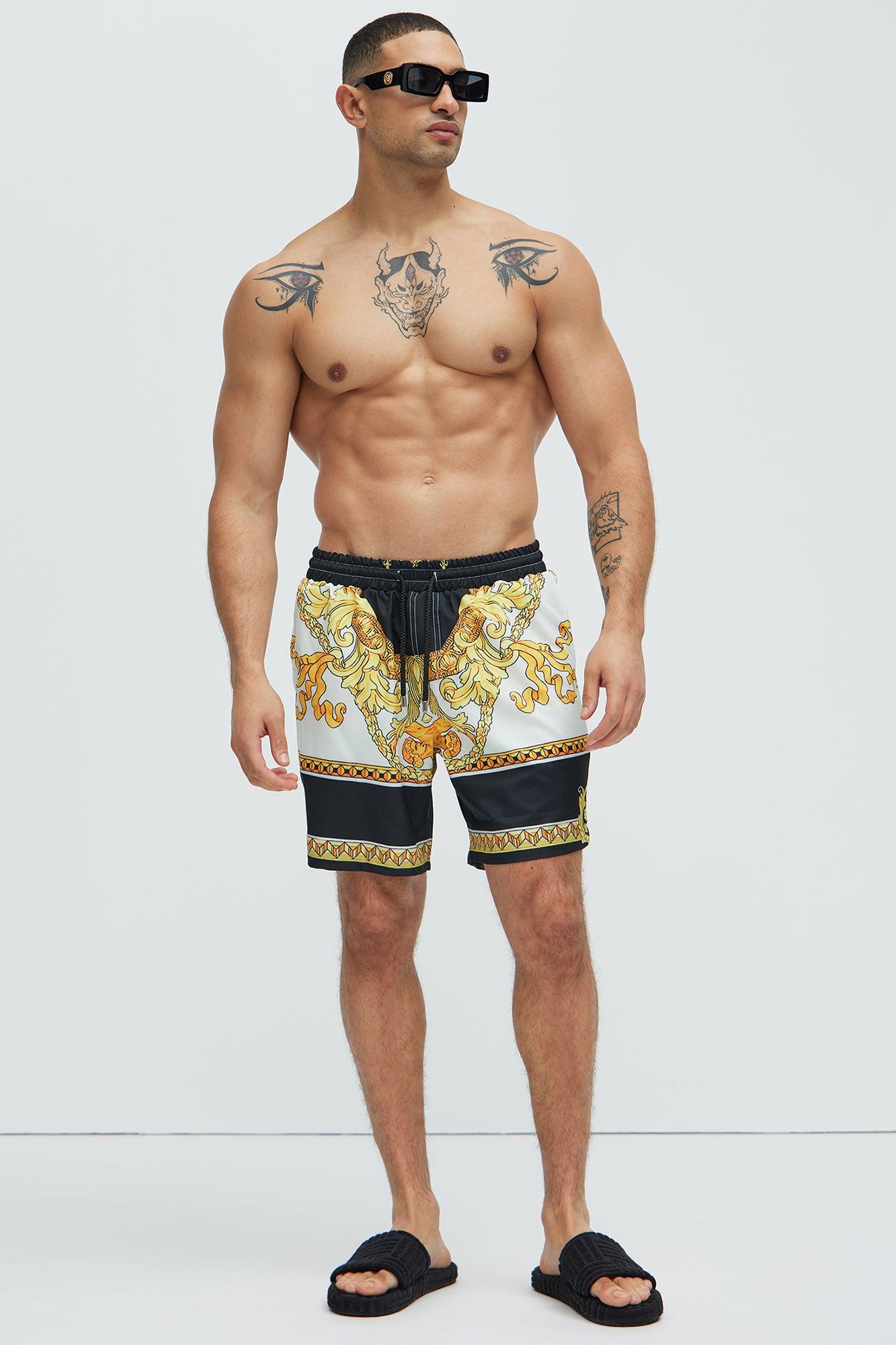 Del Roma Swim Classic Trunk - Black/combo Product Image
