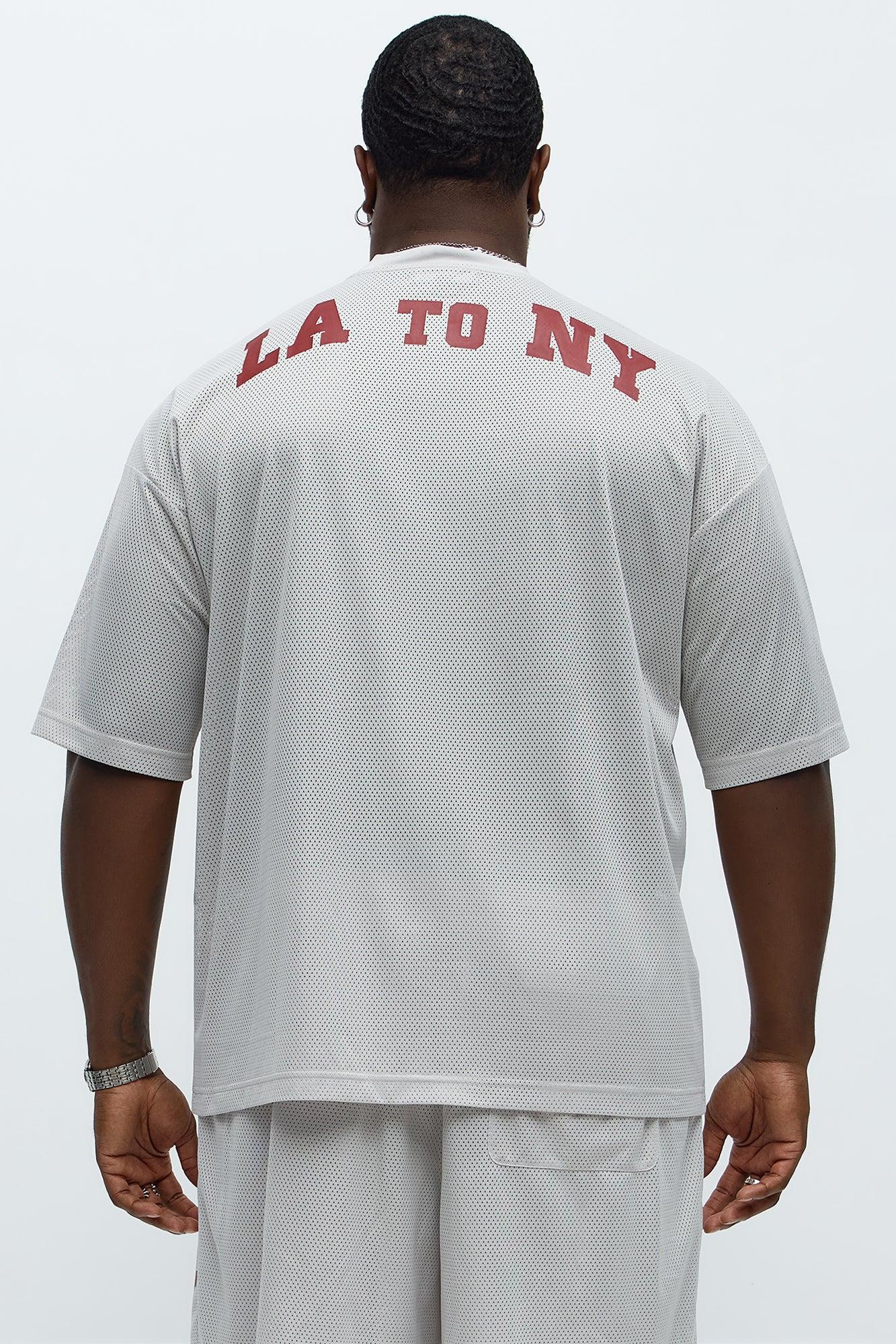 Regular Fit LA To NY Tshirt - Taupe Male Product Image