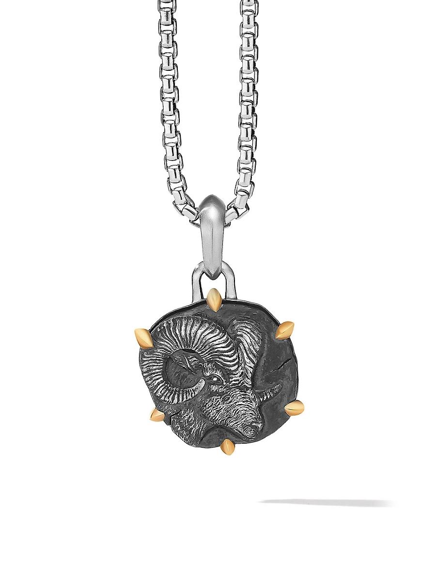 David Yurman Sterling Silver & 18K Yellow Gold Zodiac Amulet Enhancer Product Image