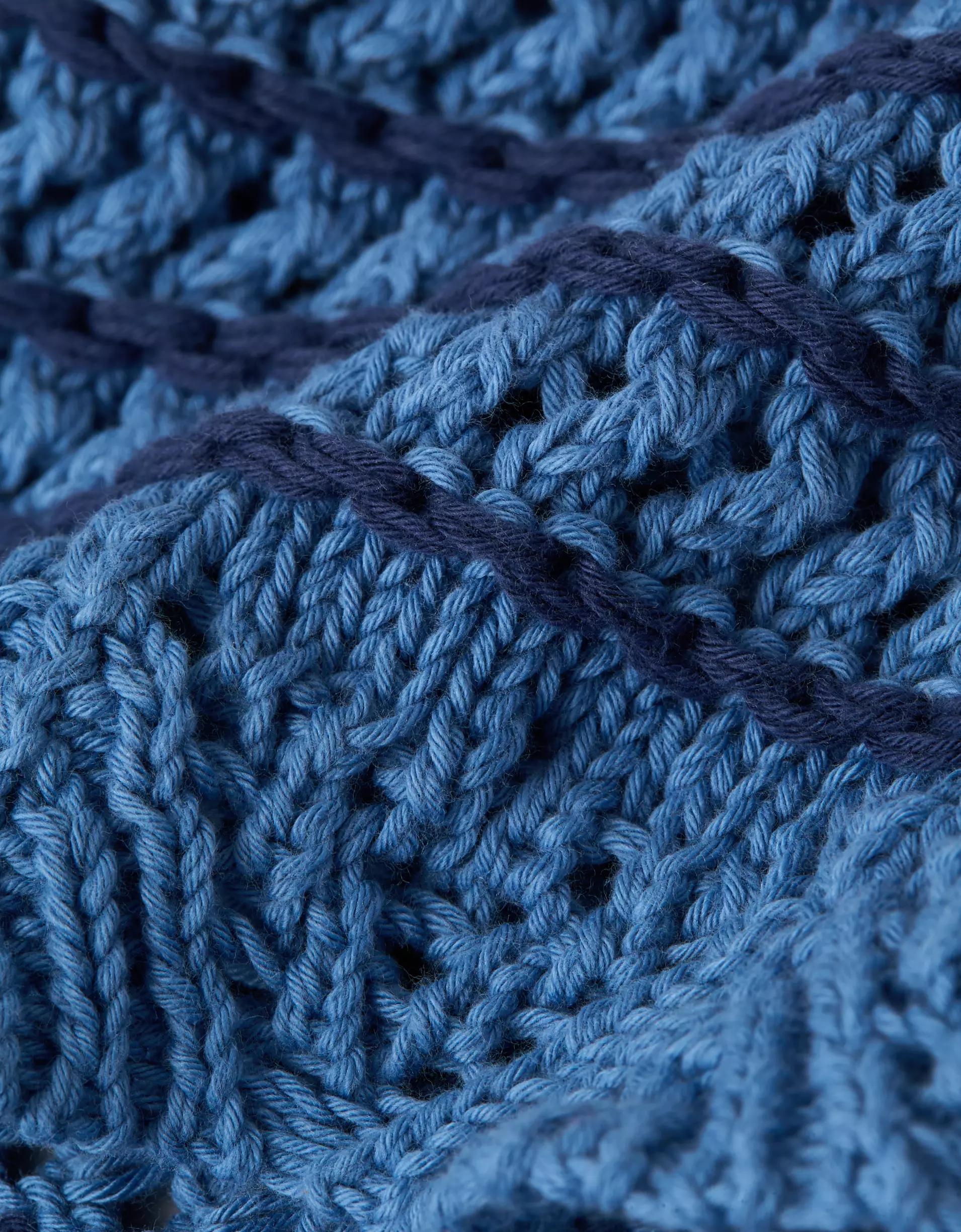 AE Ballet Neck Open Knit Sweater Product Image