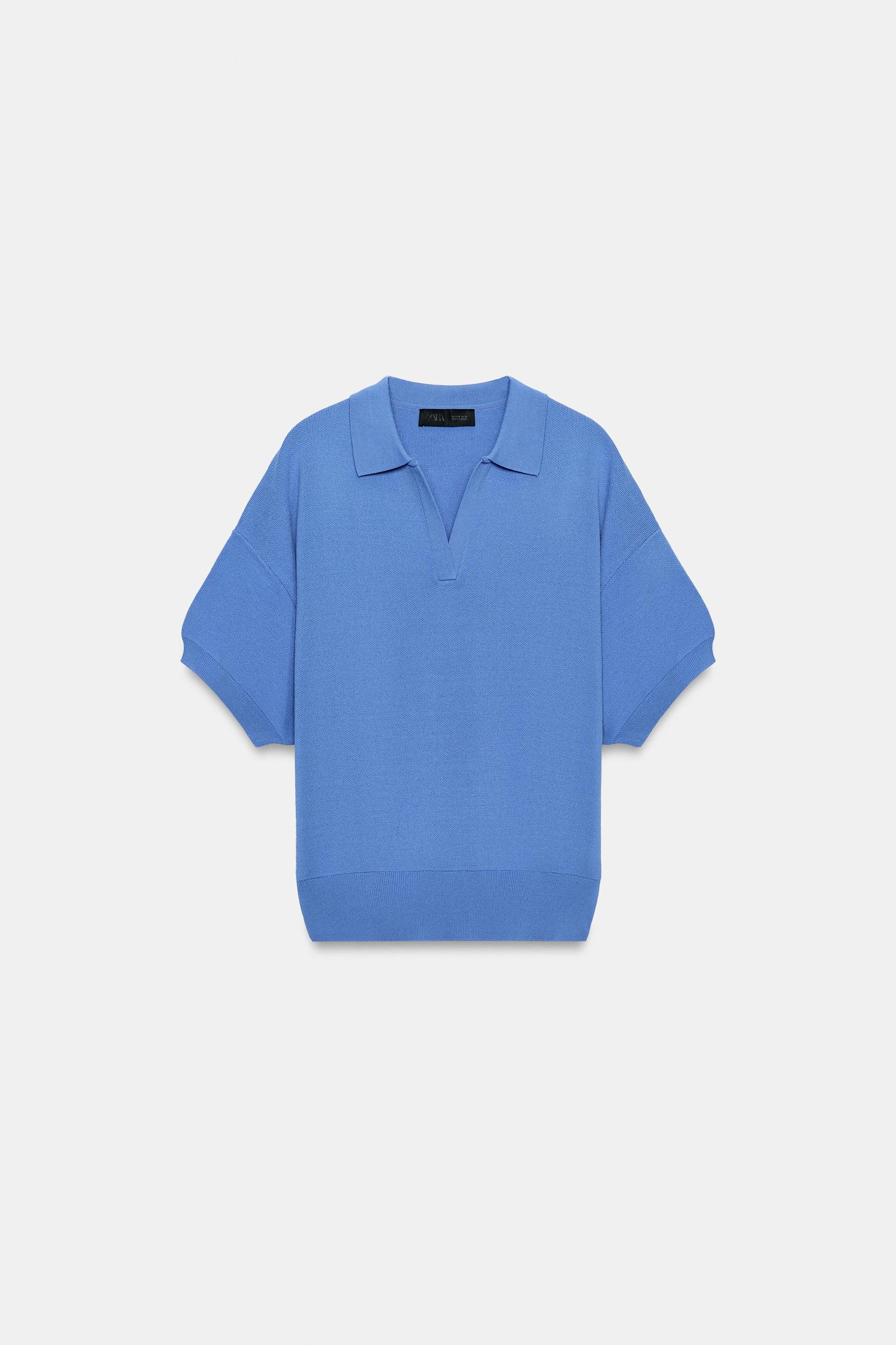 SHORT SLEEVE KNIT POLO SHIRT Product Image