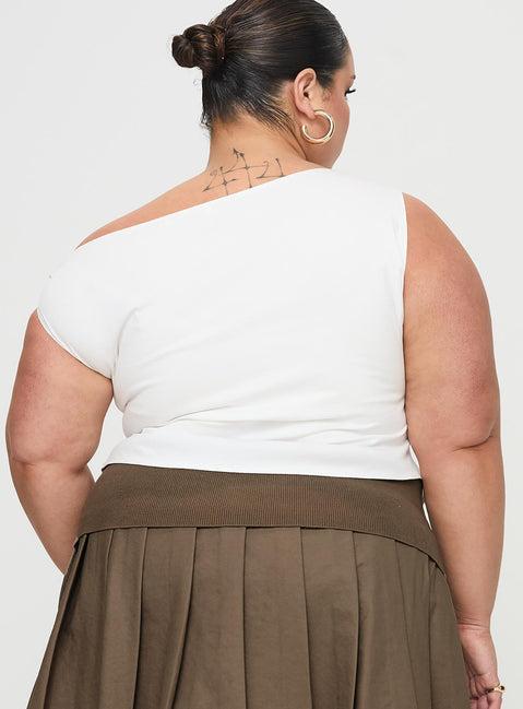 Karre Off The Shoulder Top White Curve Product Image