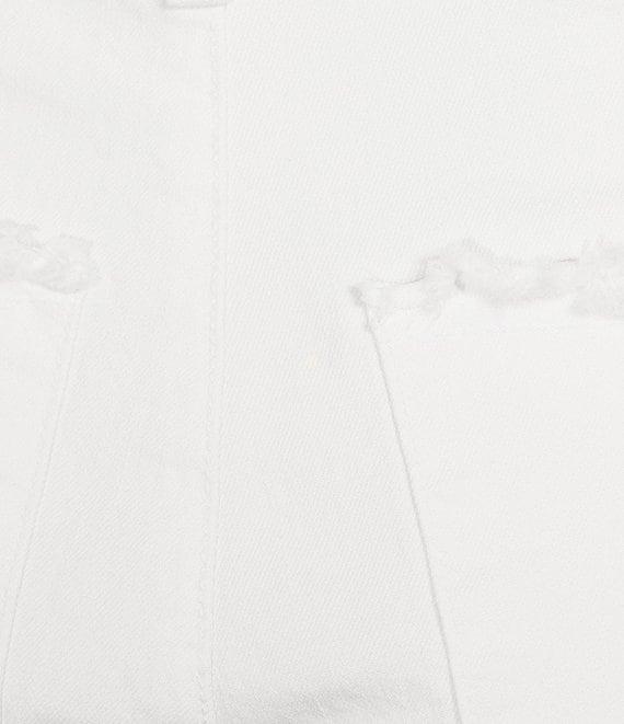 Lucky Brand Legend Stretch Denim High Rise Frayed Detail Wide Leg Jeans Product Image