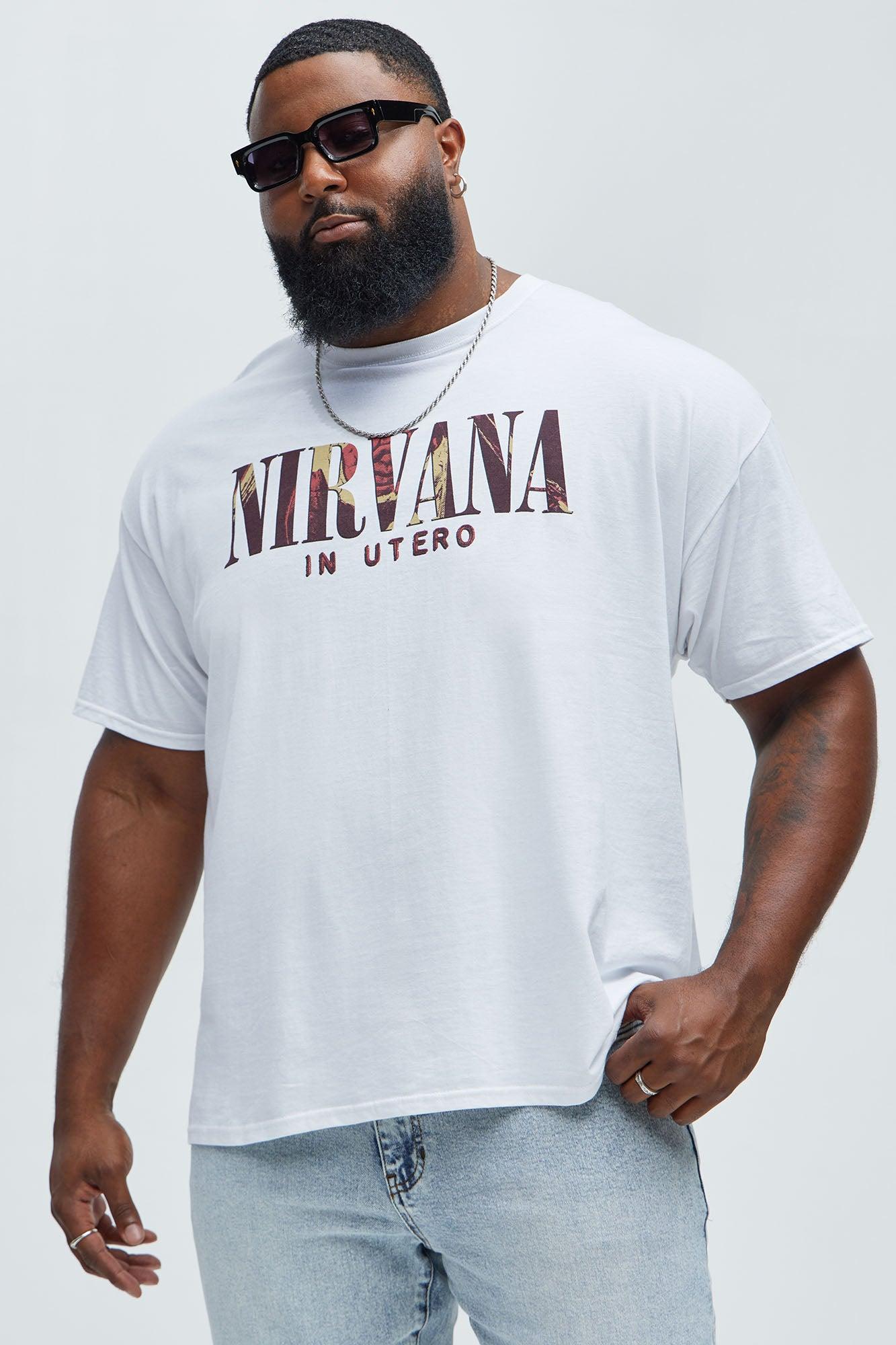 Nirvana In Utero Album Short Sleeve Tee - White Product Image