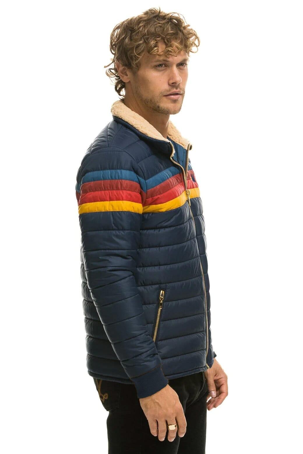 4 STRIPE JACKET - NAVY Male Product Image
