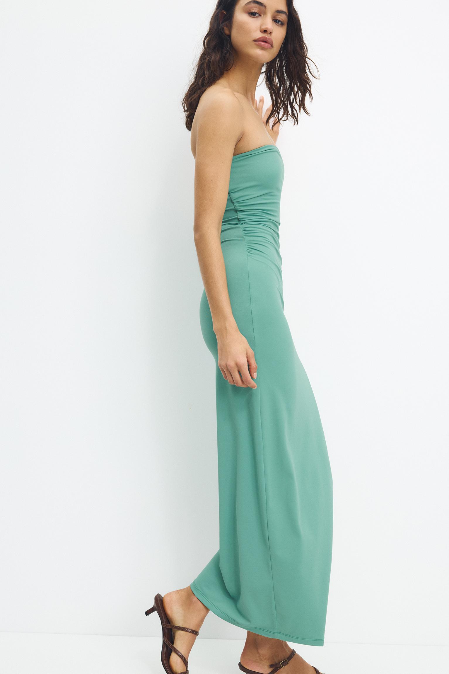 Strapless polyamide dress Product Image