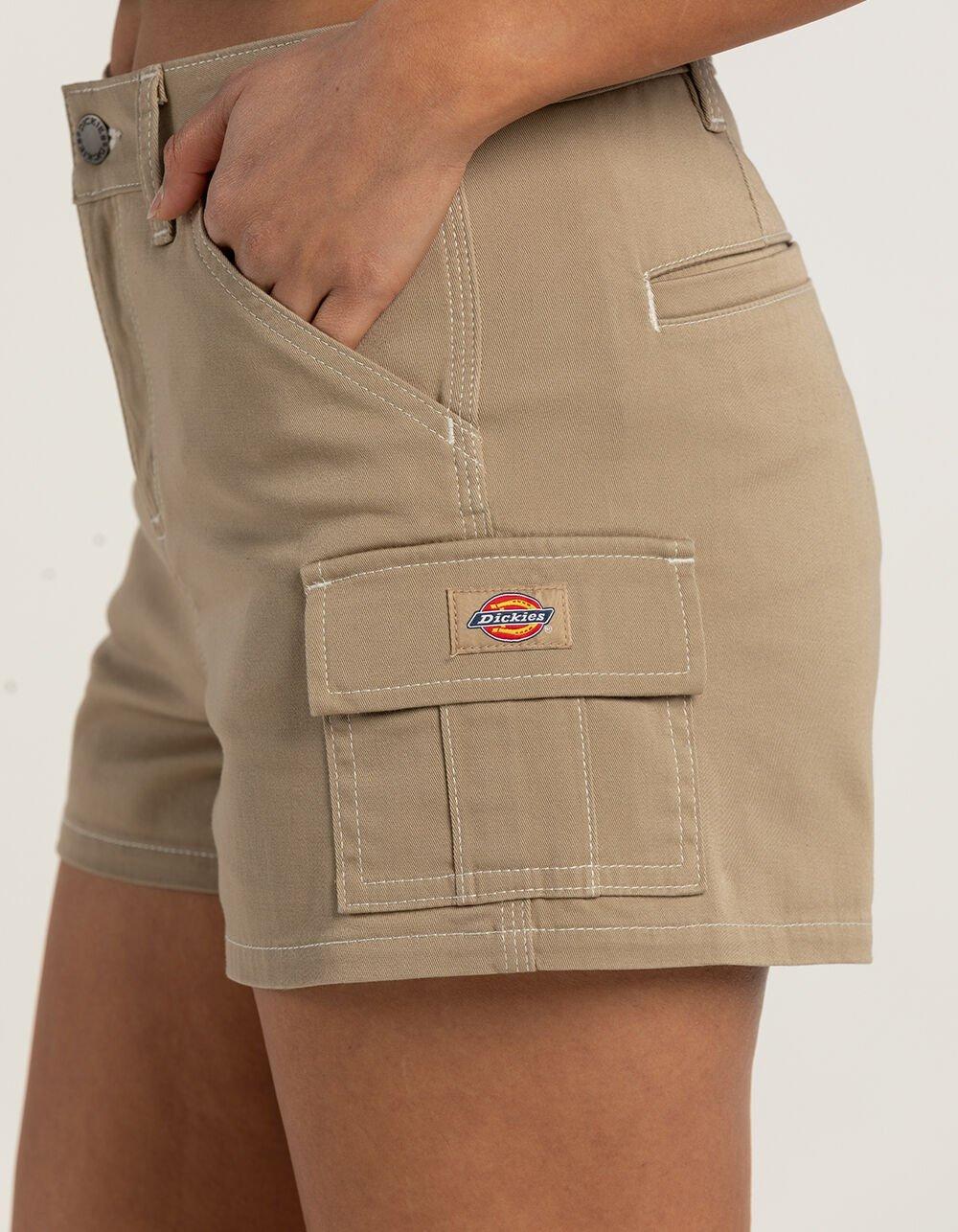 DICKIES Women Cargo Shorts - BLACK Product Image