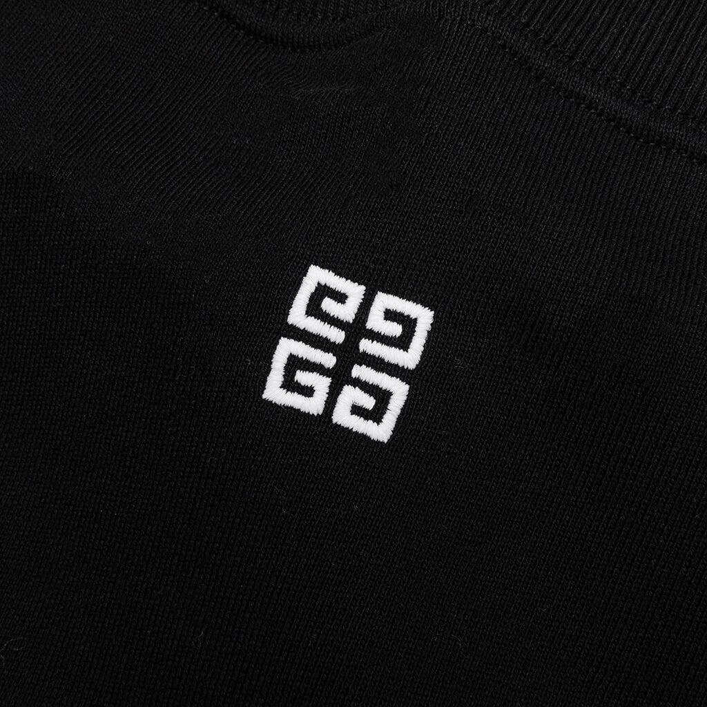 College Embroidered Slim Fit Sweatshirt - Black Male Product Image