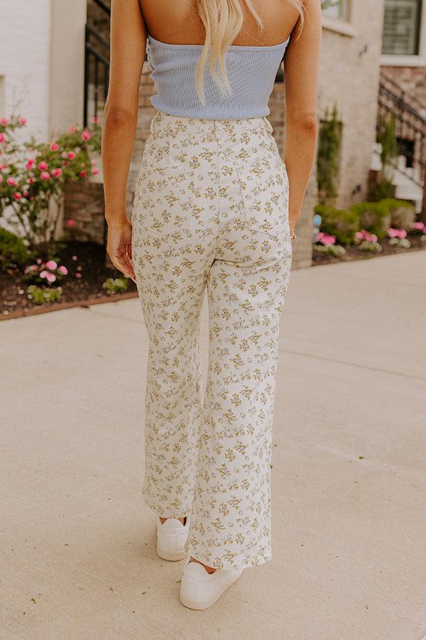 The Lilly High Waist Floral Pants Product Image